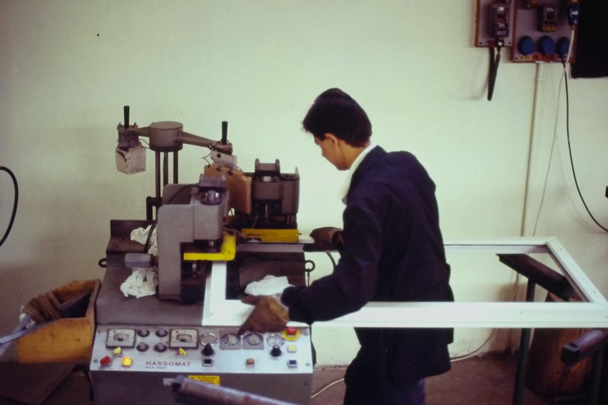Foto storiche stabilimento anni 80/90 personale eurofinestra foto storica