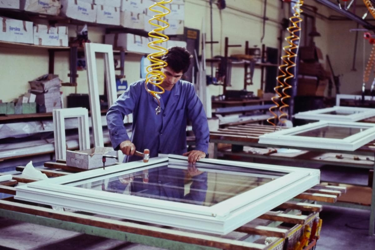 Foto storiche stabilimento anni 80/90 personale eurofinestra foto storica