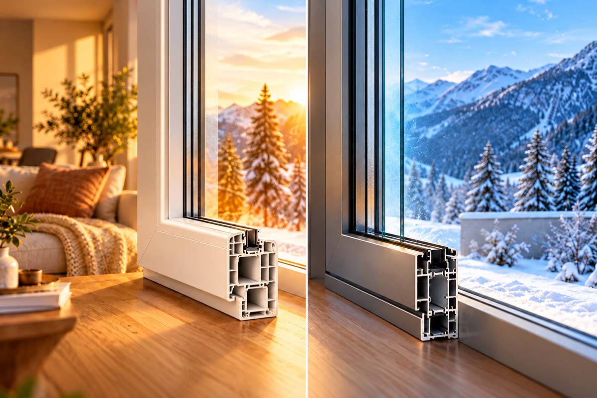 trasmittanza termica infissi alluminio o pvc